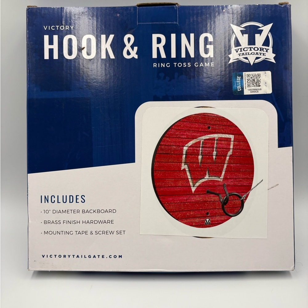 Wisconsin Badgers Hook & Ring Toss Game Victory Tailgate NCAA New